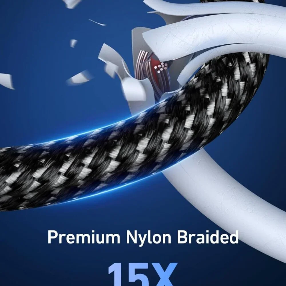 USB C to Lightning Cables 6FT 2-Pack Nylon Braided